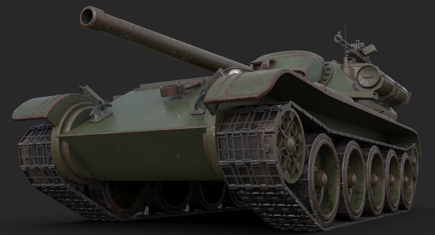 Tank Uralmash SU 101 Mental ray 3D model_21