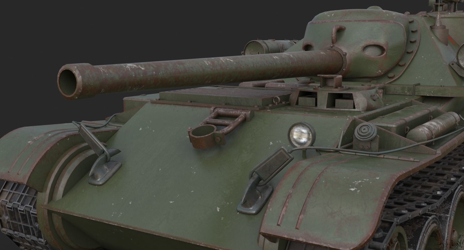 Tank Uralmash SU 101 Mental ray 3D model_17