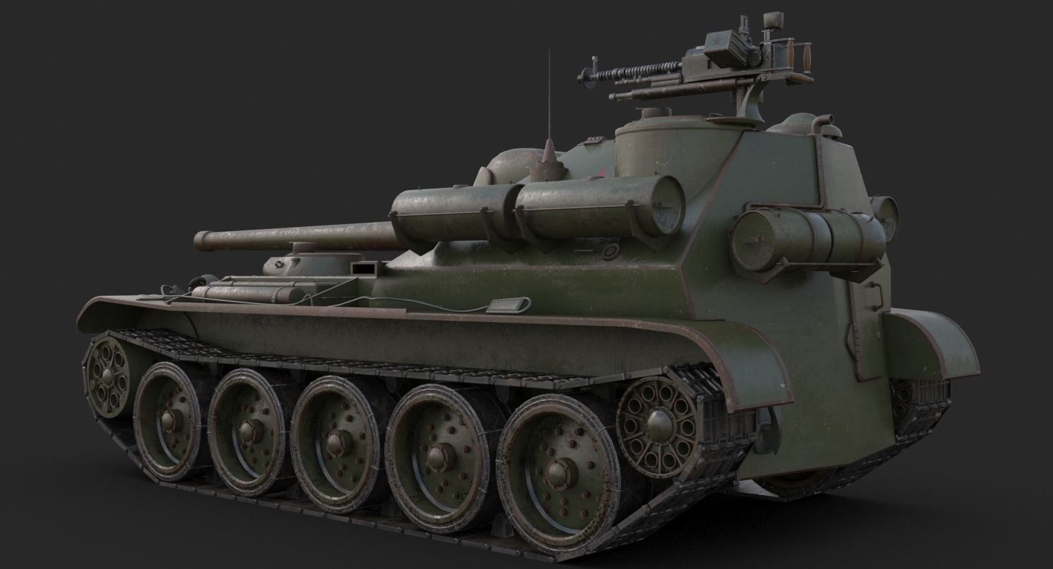 Tank Uralmash SU 101 Mental ray 3D model_5