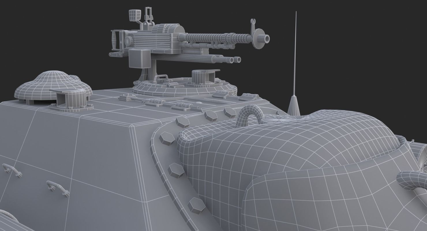 Tank Uralmash SU 101 Mental ray 3D model_28