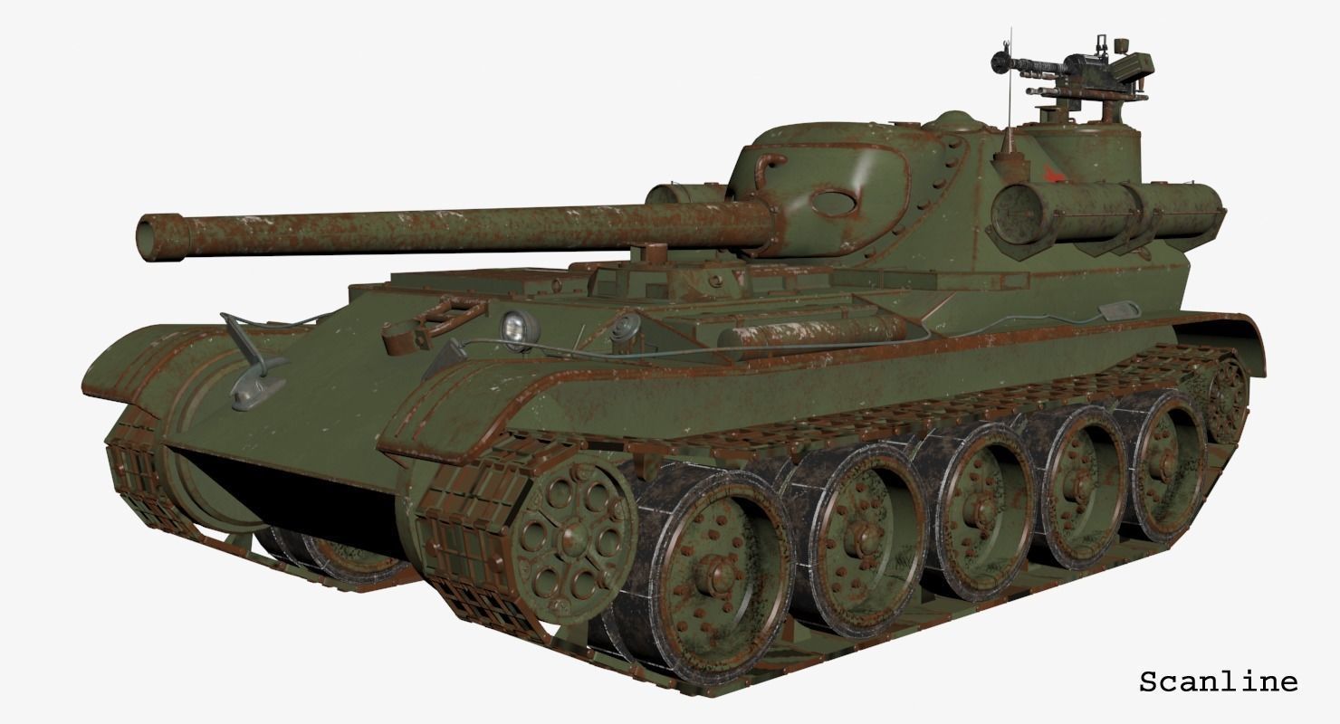 Tank Uralmash SU 101 Mental ray 3D model_37