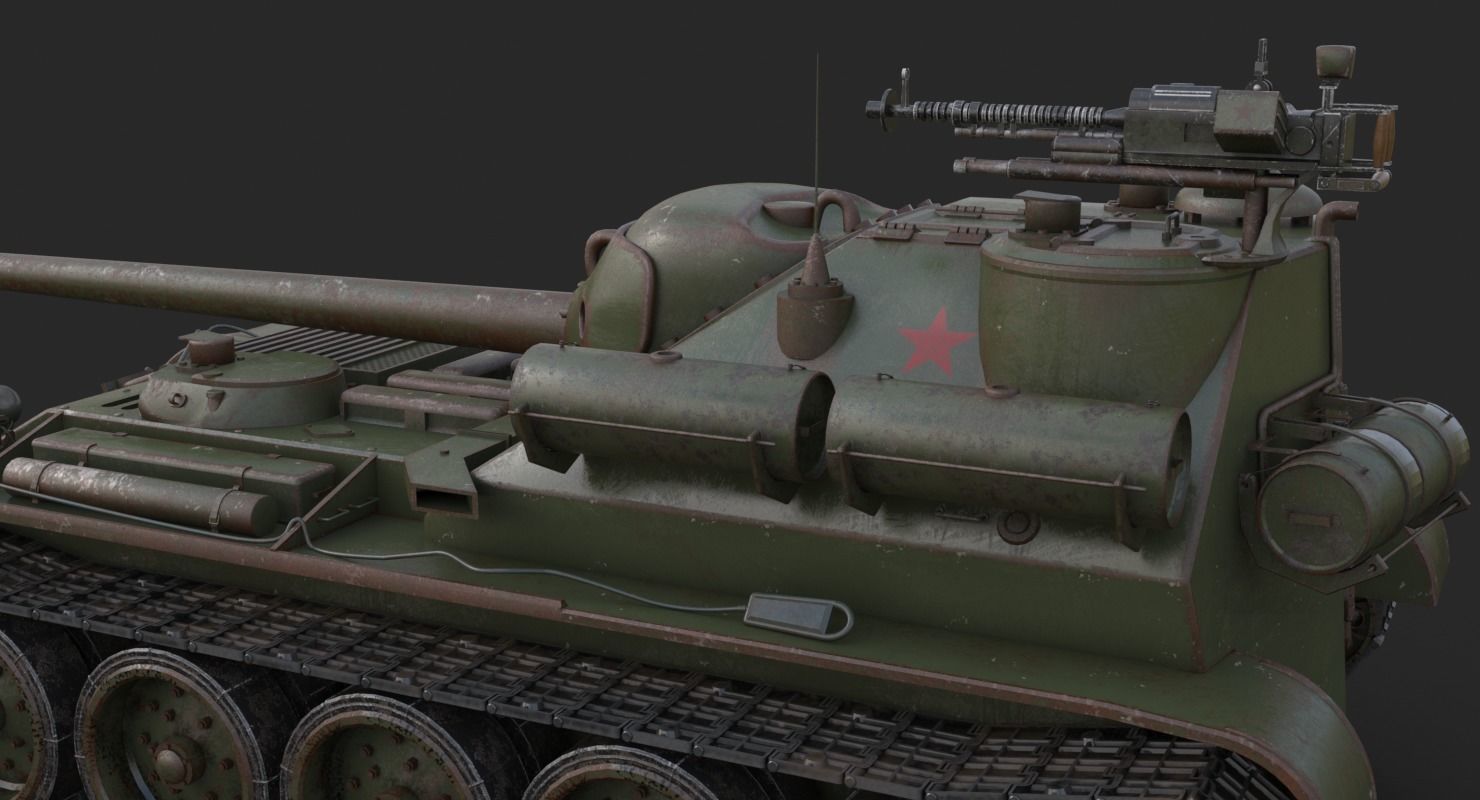 Tank Uralmash SU 101 Mental ray 3D model_7
