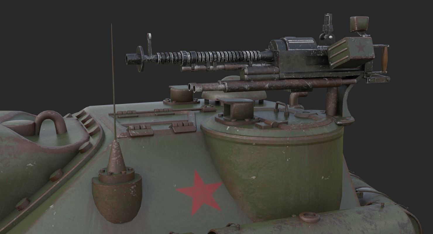 Tank Uralmash SU 101 Mental ray 3D model_19