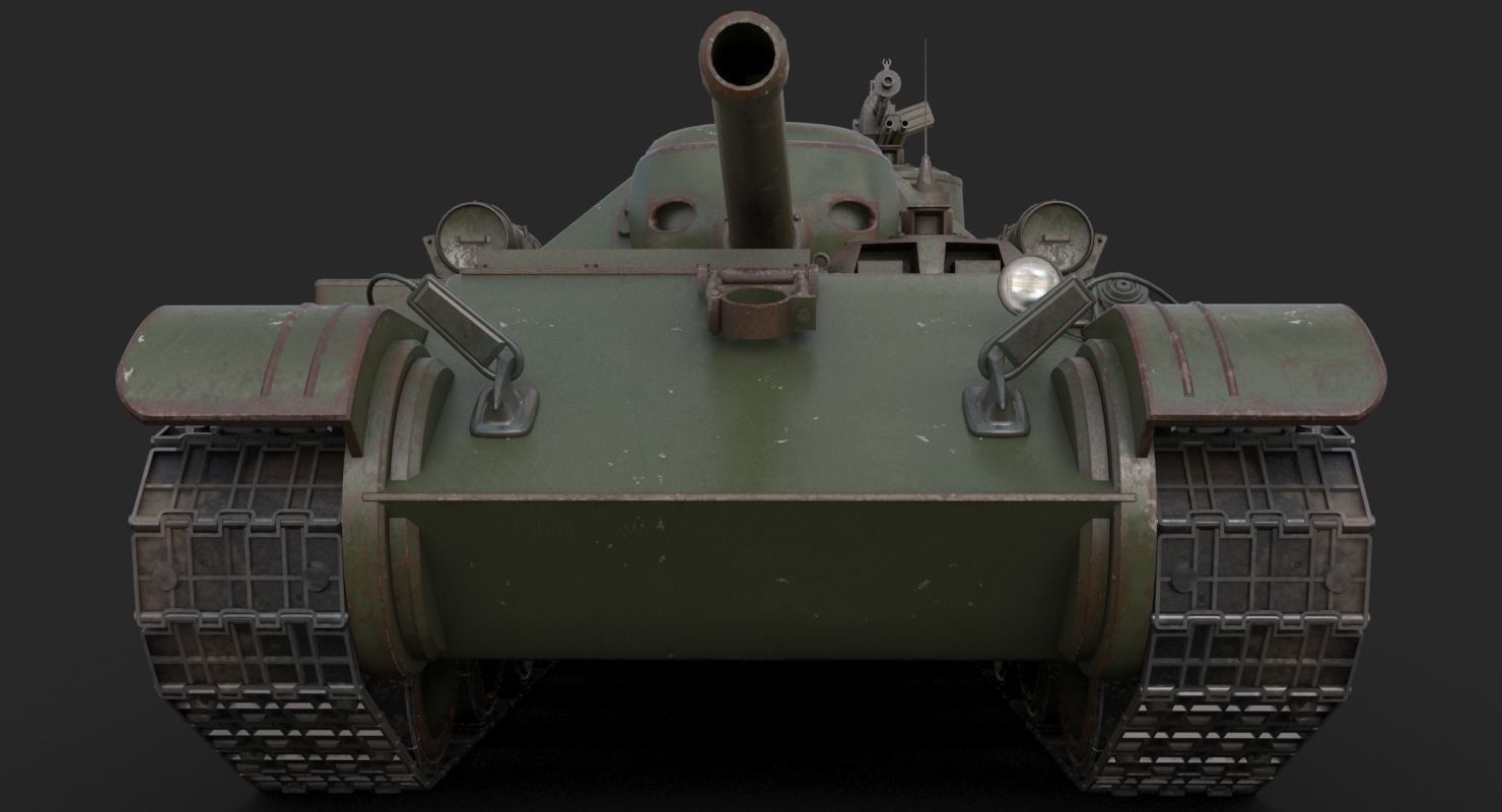 Tank Uralmash SU 101 Mental ray 3D model_16