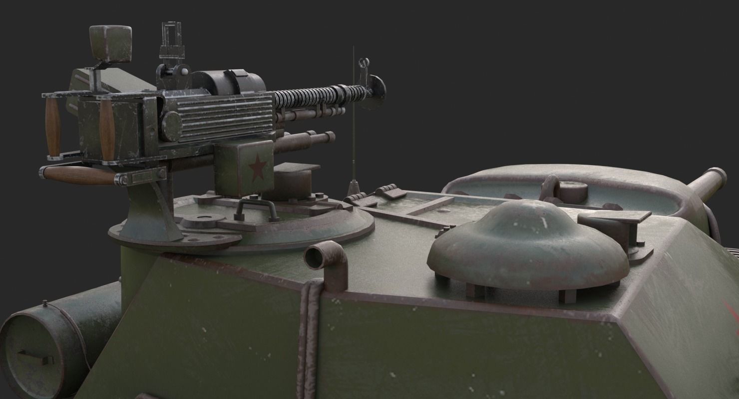 Tank Uralmash SU 101 Mental ray 3D model_20