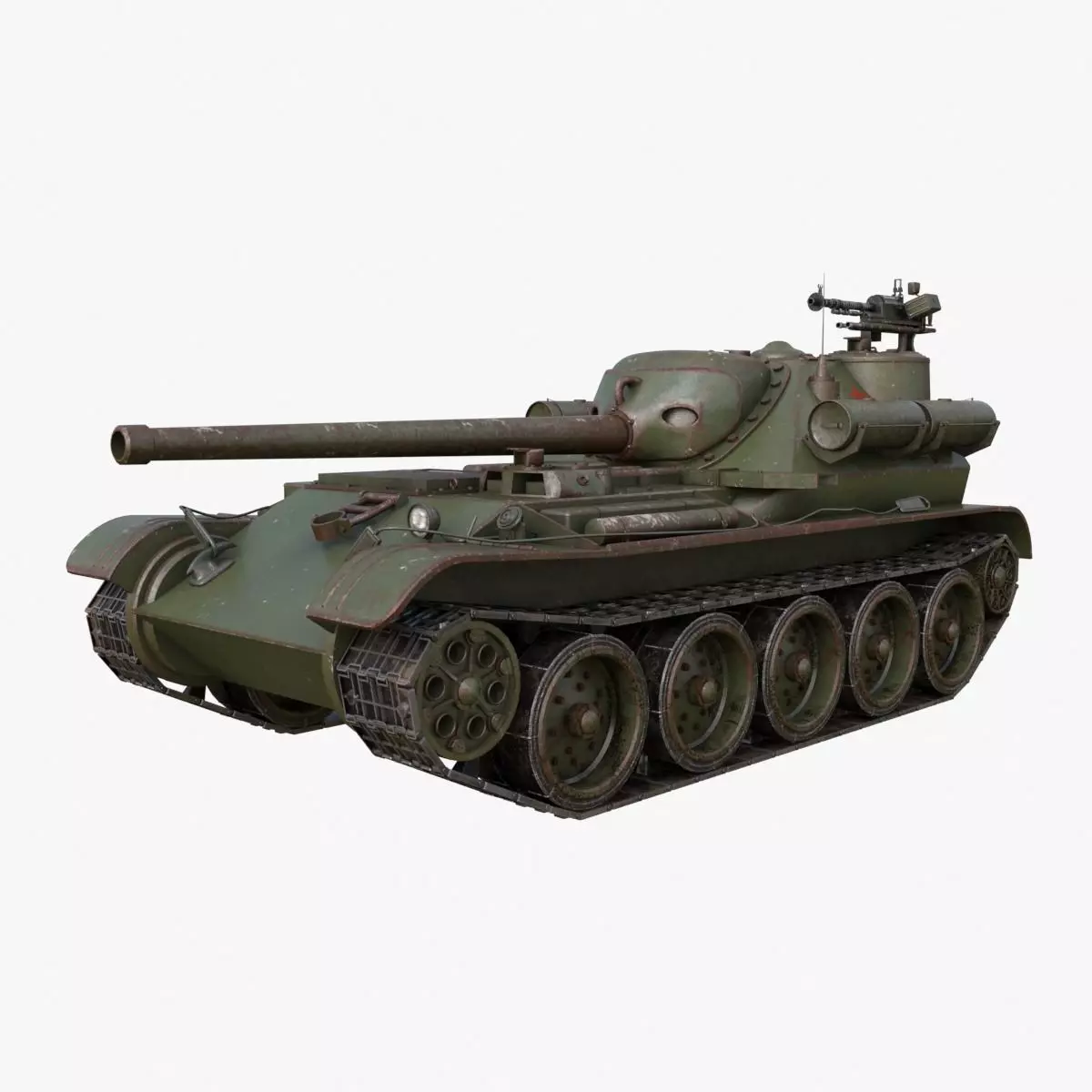 Tank Uralmash SU 101 Mental ray 3D model_0