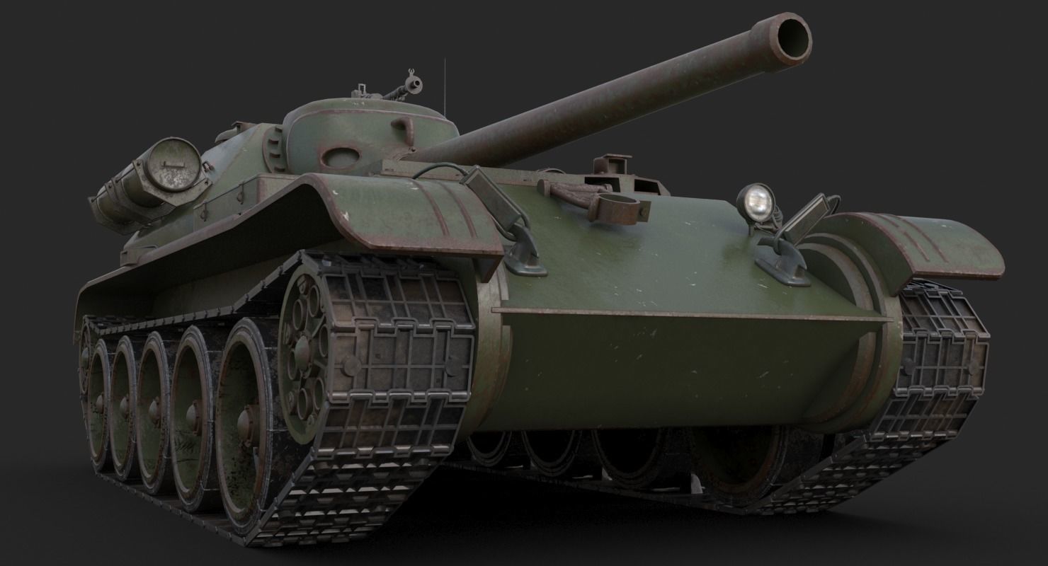 Tank Uralmash SU 101 Mental ray 3D model_15