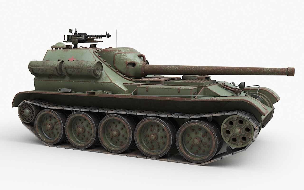 Tank Uralmash SU 101 Corona 3D model_54