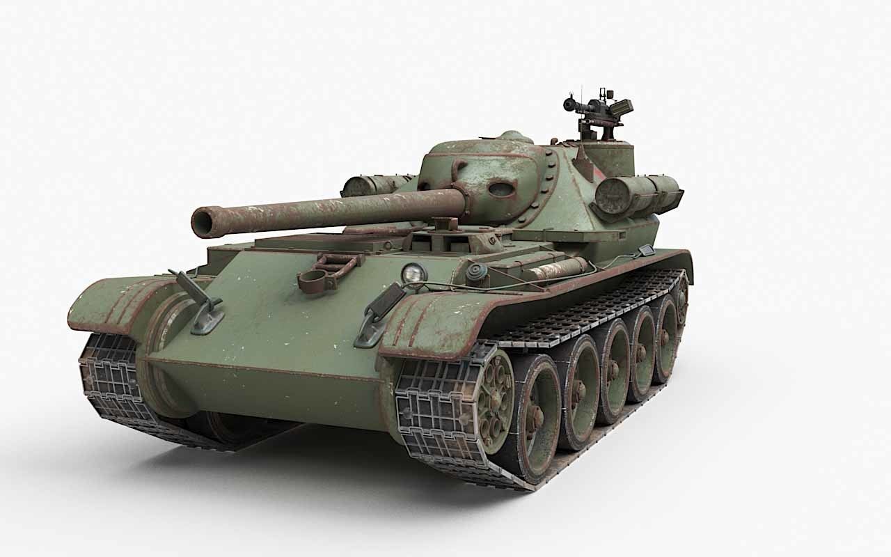 Tank Uralmash SU 101 Corona 3D model_45