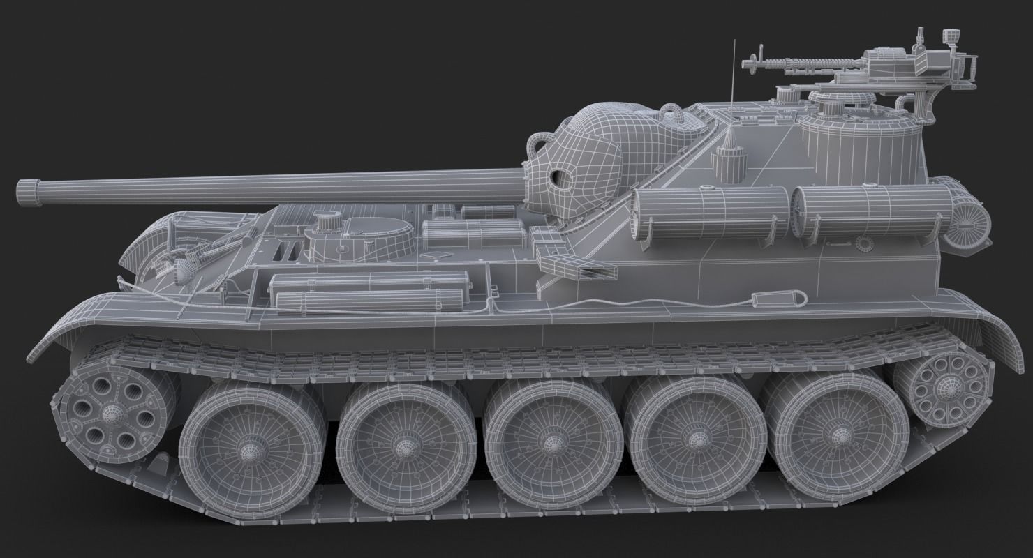 Tank Uralmash SU 101 Corona 3D model_23