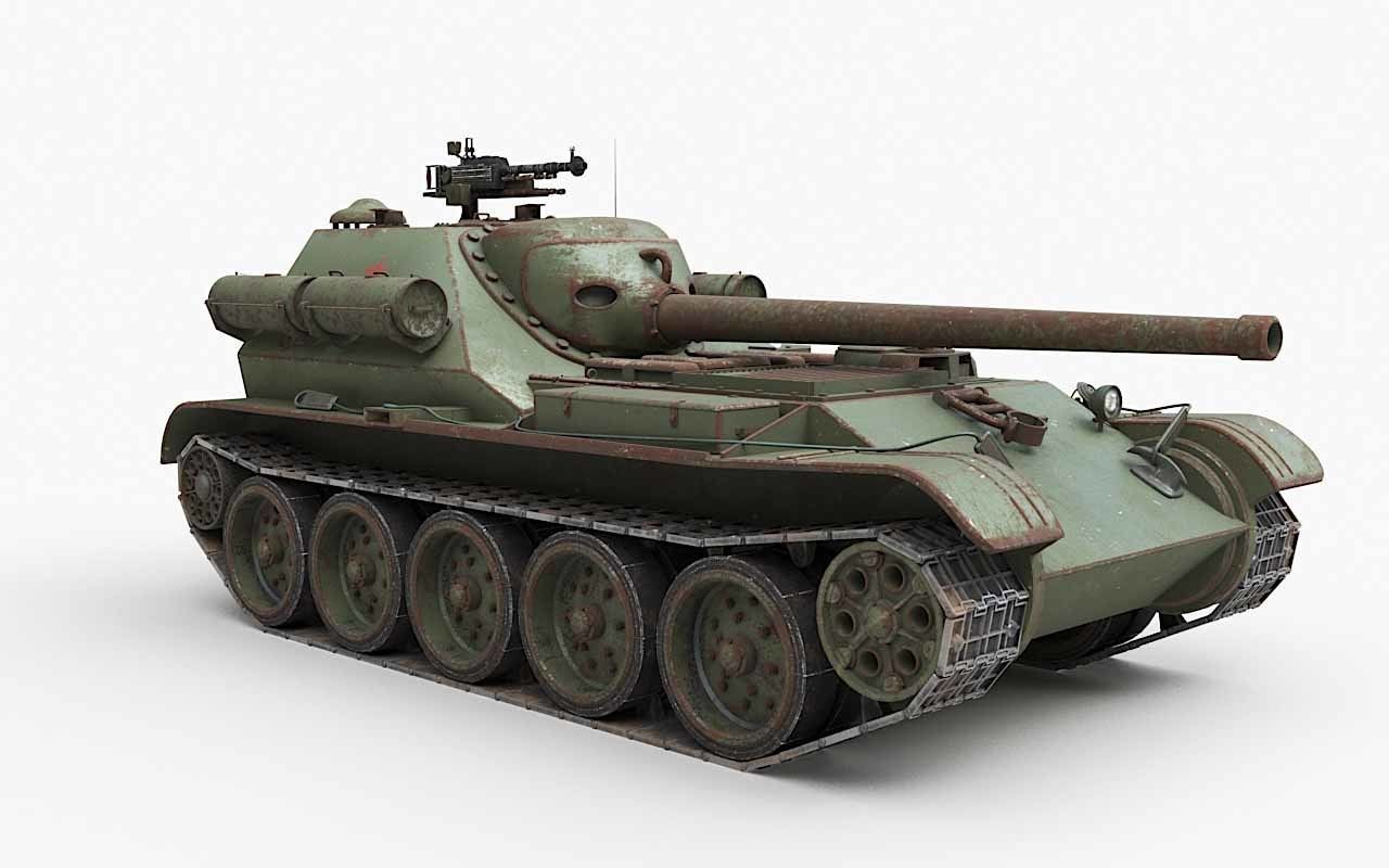 Tank Uralmash SU 101 Corona 3D model_52