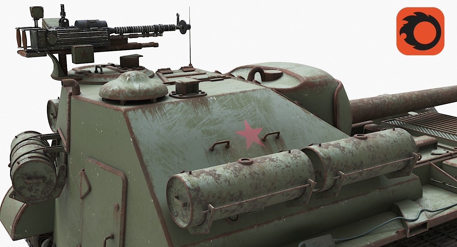 Tank Uralmash SU 101 Corona 3D model_15