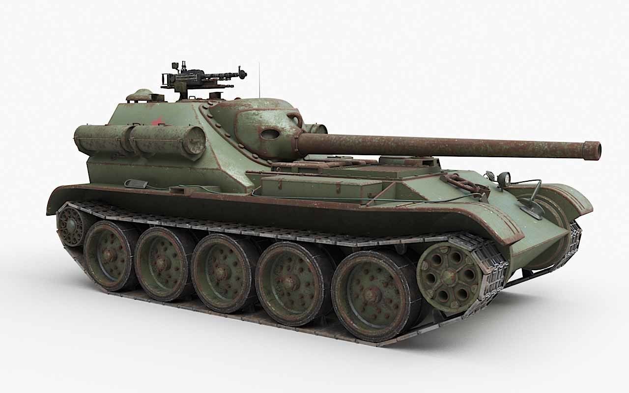Tank Uralmash SU 101 Corona 3D model_53