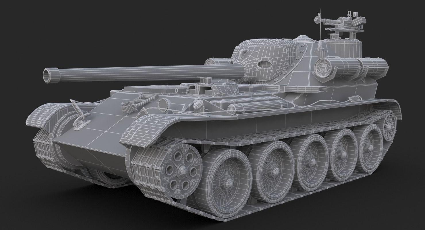 Tank Uralmash SU 101 Corona 3D model_22