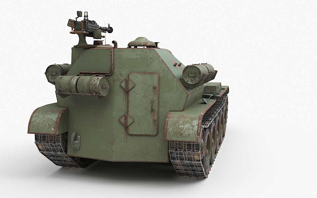 Tank Uralmash SU 101 Corona 3D model_64