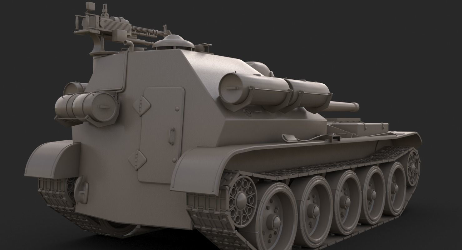 Tank Uralmash SU 101 Corona 3D model_33