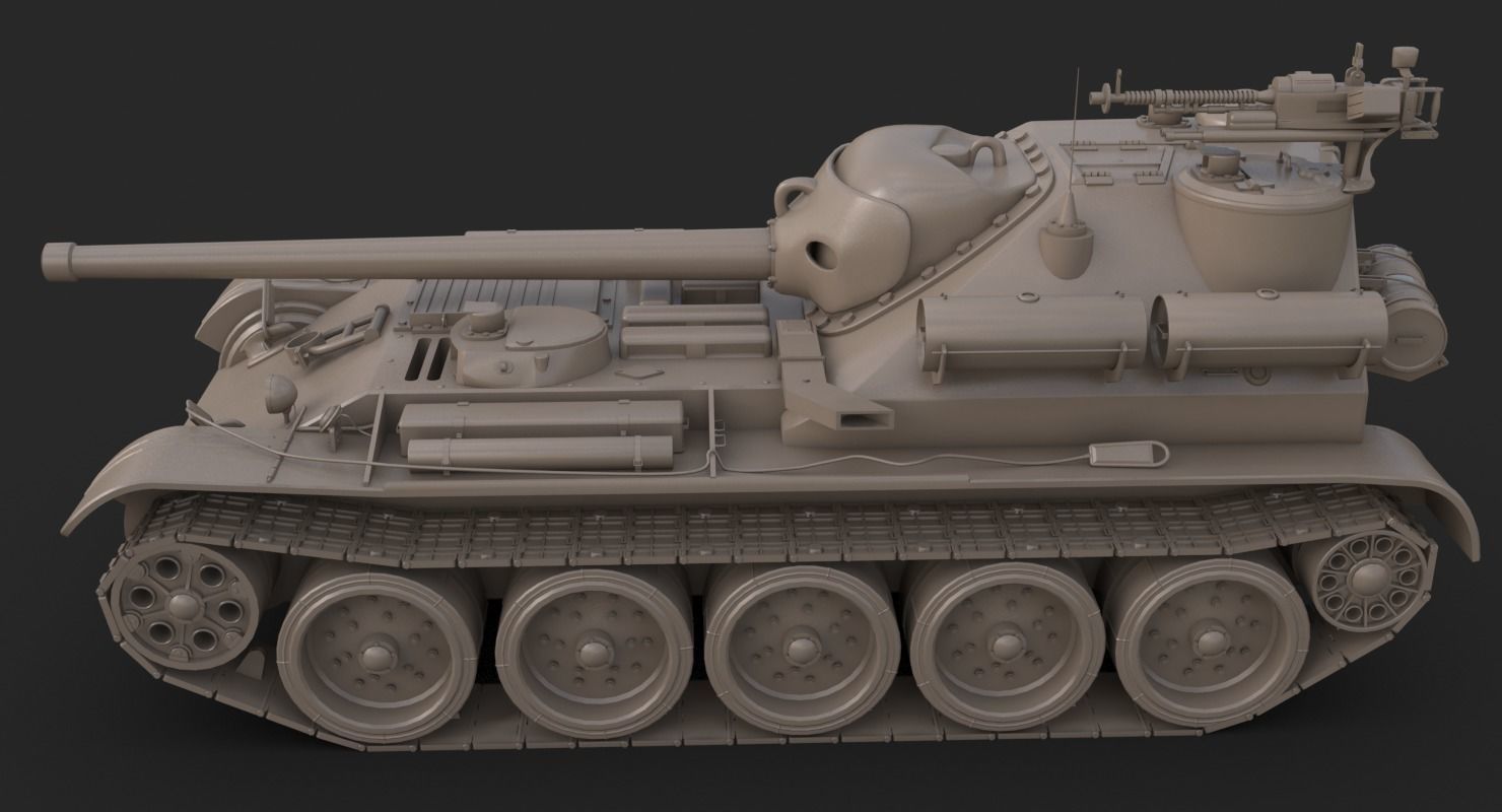 Tank Uralmash SU 101 Corona 3D model_30