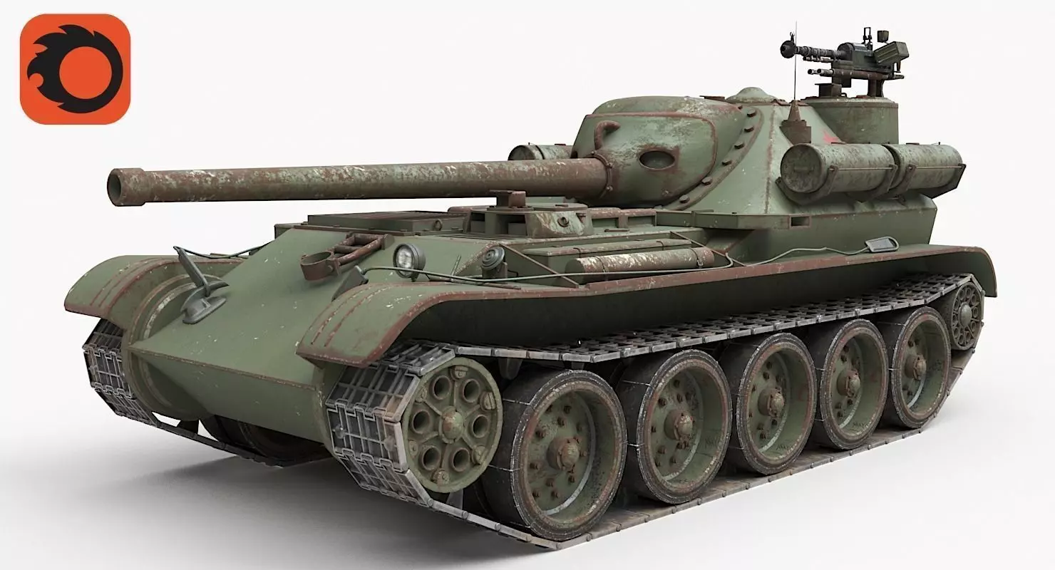 Tank Uralmash SU 101 Corona 3D model_0
