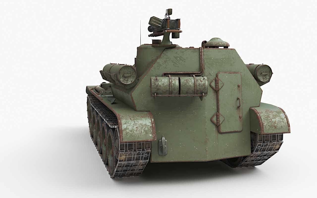 Tank Uralmash SU 101 Corona 3D model_67