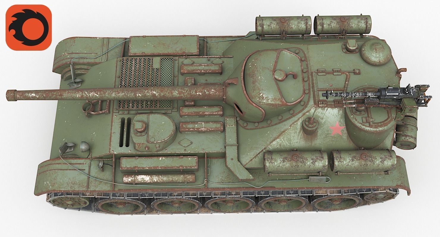 Tank Uralmash SU 101 Corona 3D model_4