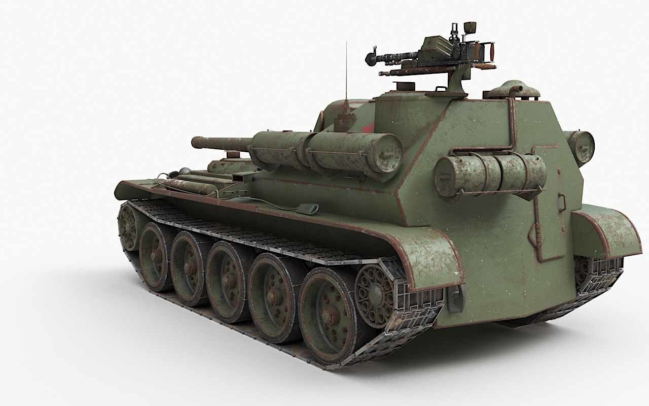 Tank Uralmash SU 101 Corona 3D model_69