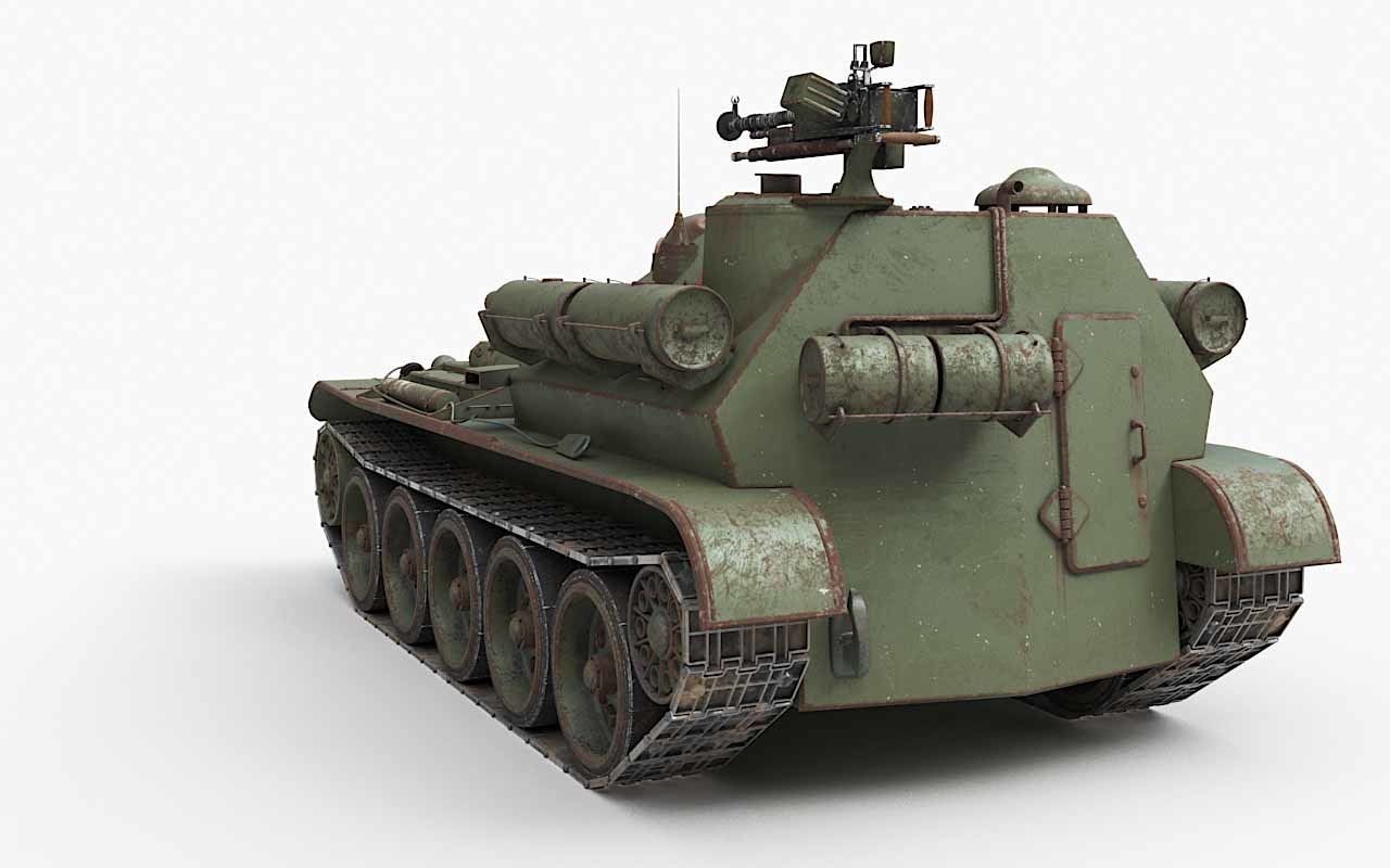 Tank Uralmash SU 101 Corona 3D model_68