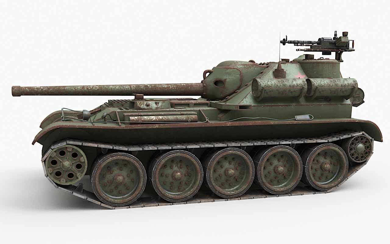 Tank Uralmash SU 101 Corona 3D model_76
