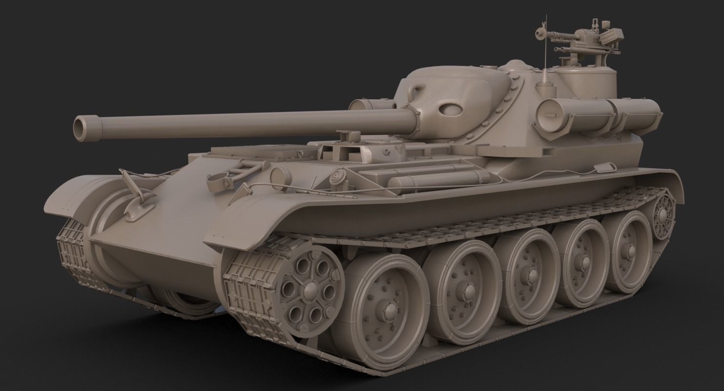 Tank Uralmash SU 101 Corona 3D model_29