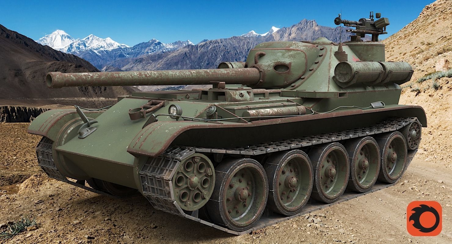 Tank Uralmash SU 101 Corona 3D model_1