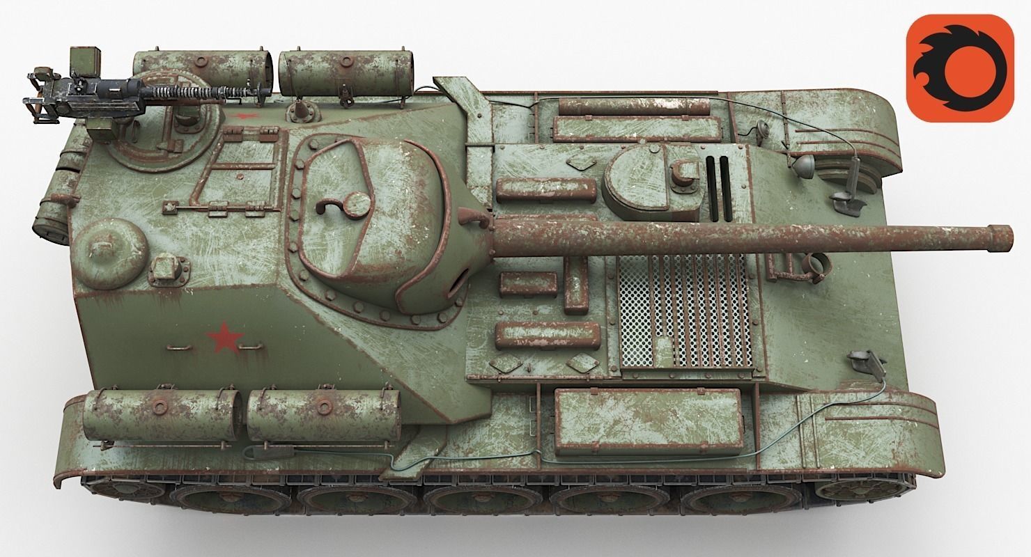 Tank Uralmash SU 101 Corona 3D model_21