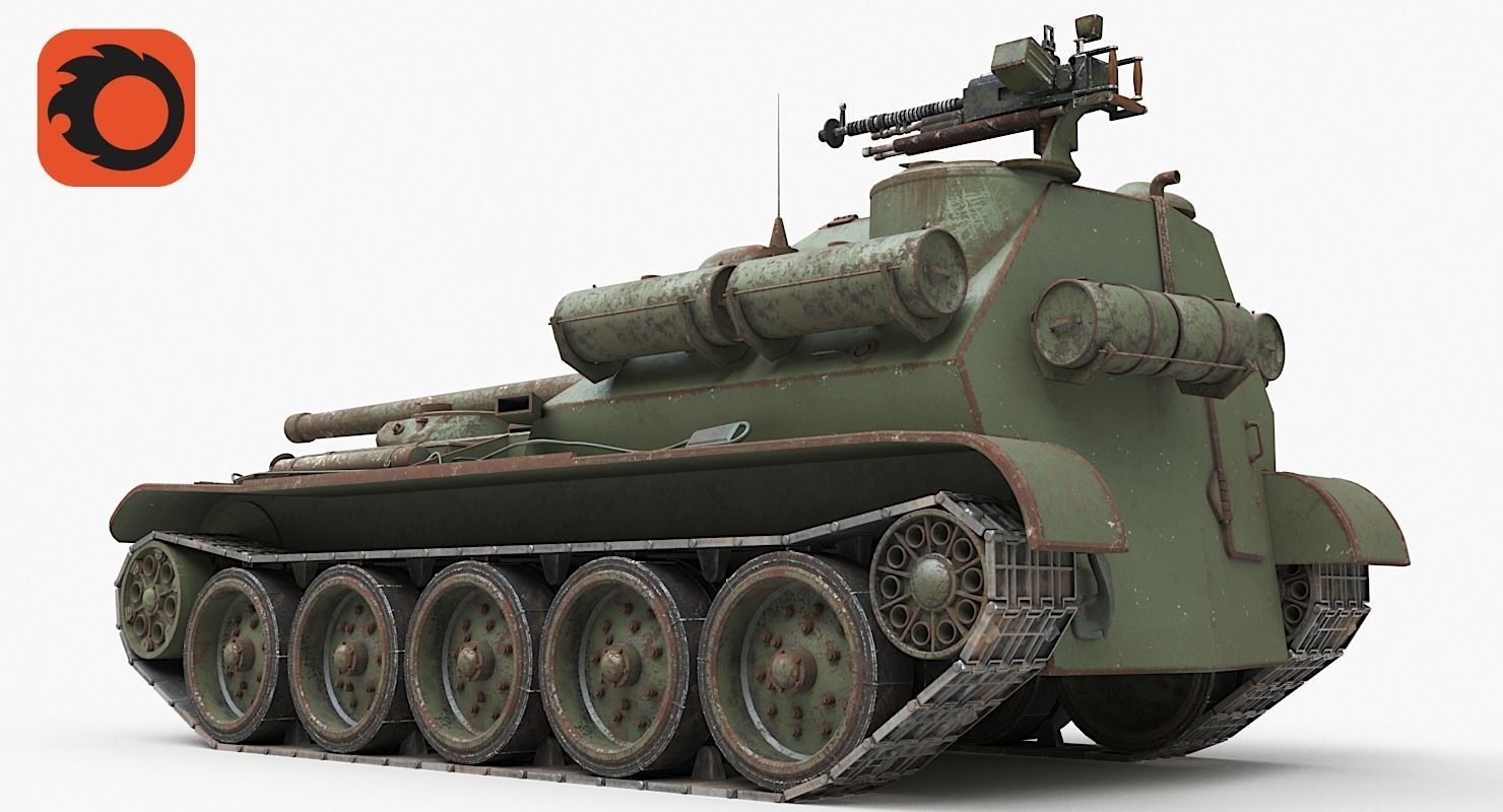 Tank Uralmash SU 101 Corona 3D model_5