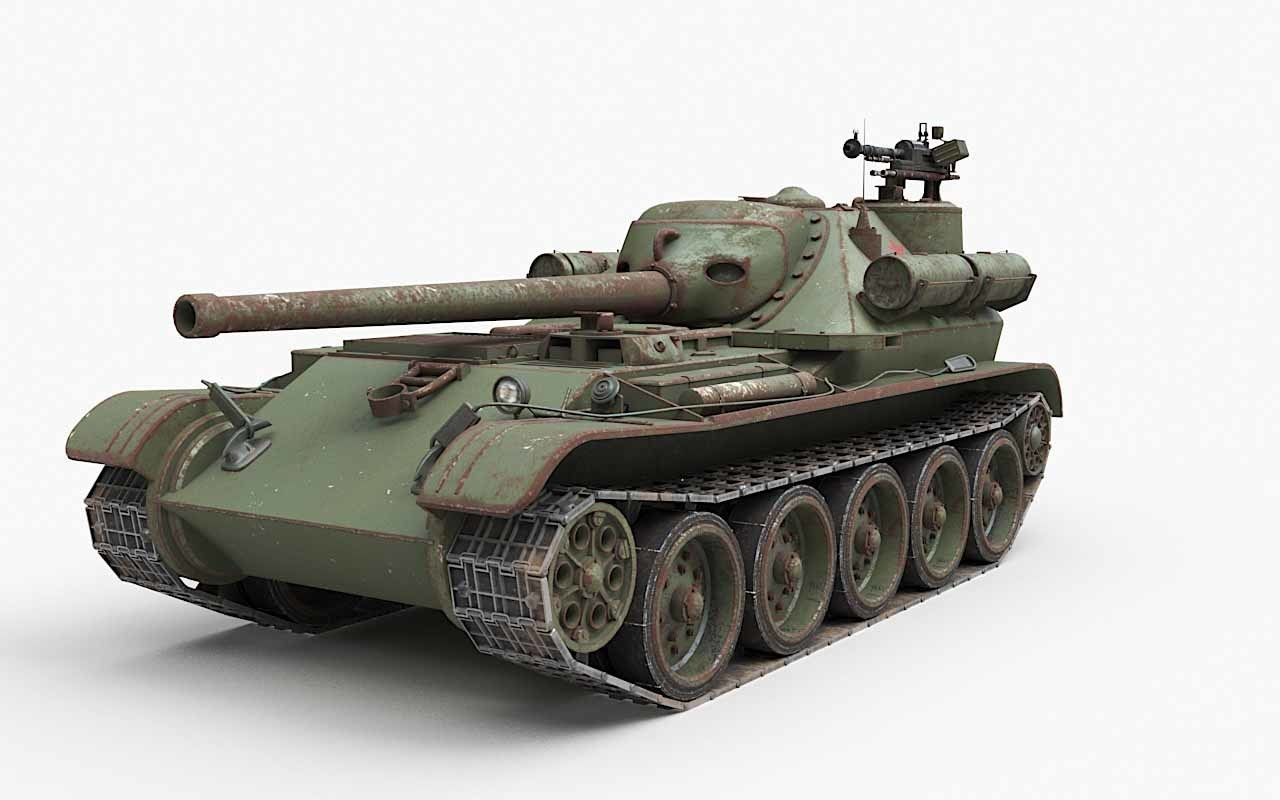 Tank Uralmash SU 101 Corona 3D model_44