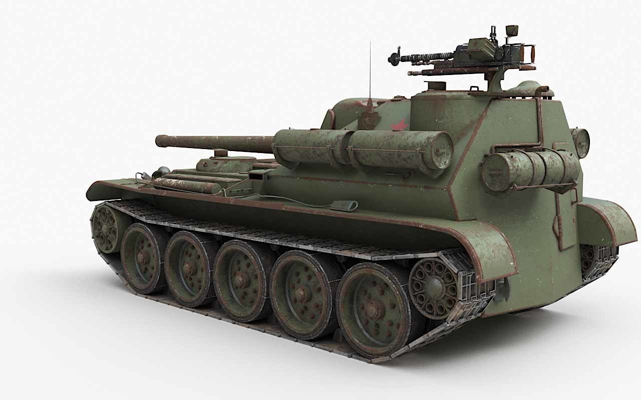 Tank Uralmash SU 101 Corona 3D model_70