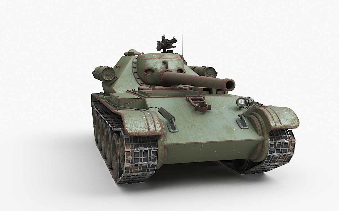 Tank Uralmash SU 101 Corona 3D model_49