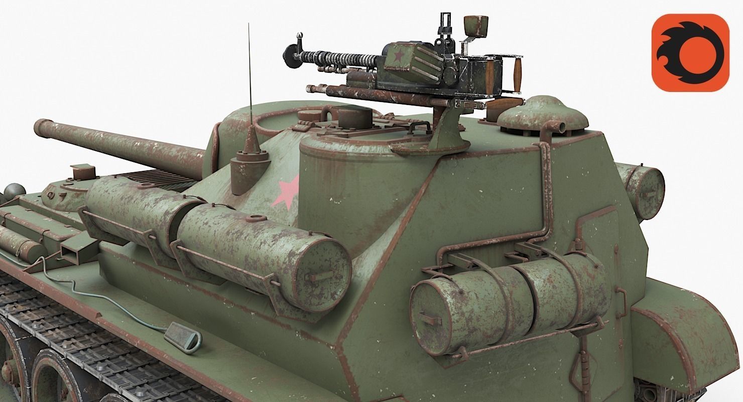 Tank Uralmash SU 101 Corona 3D model_14