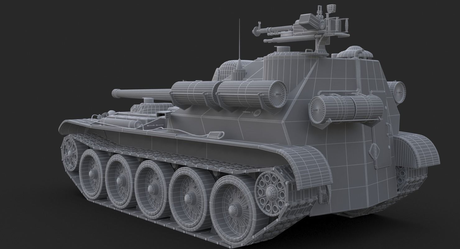 Tank Uralmash SU 101 Corona 3D model_24