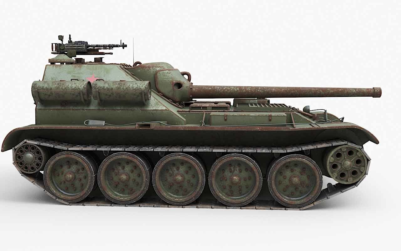 Tank Uralmash SU 101 Corona 3D model_56