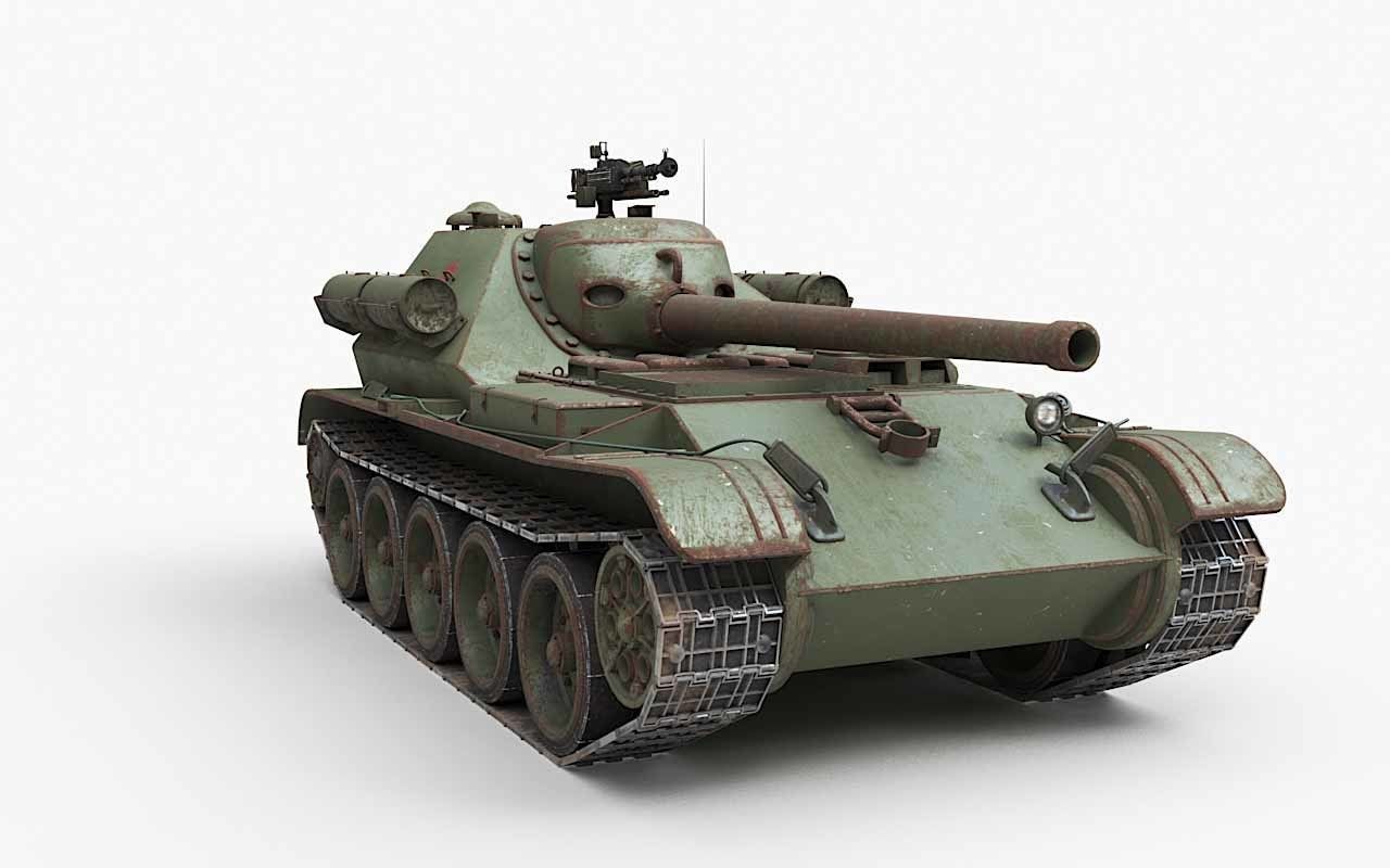 Tank Uralmash SU 101 Corona 3D model_50