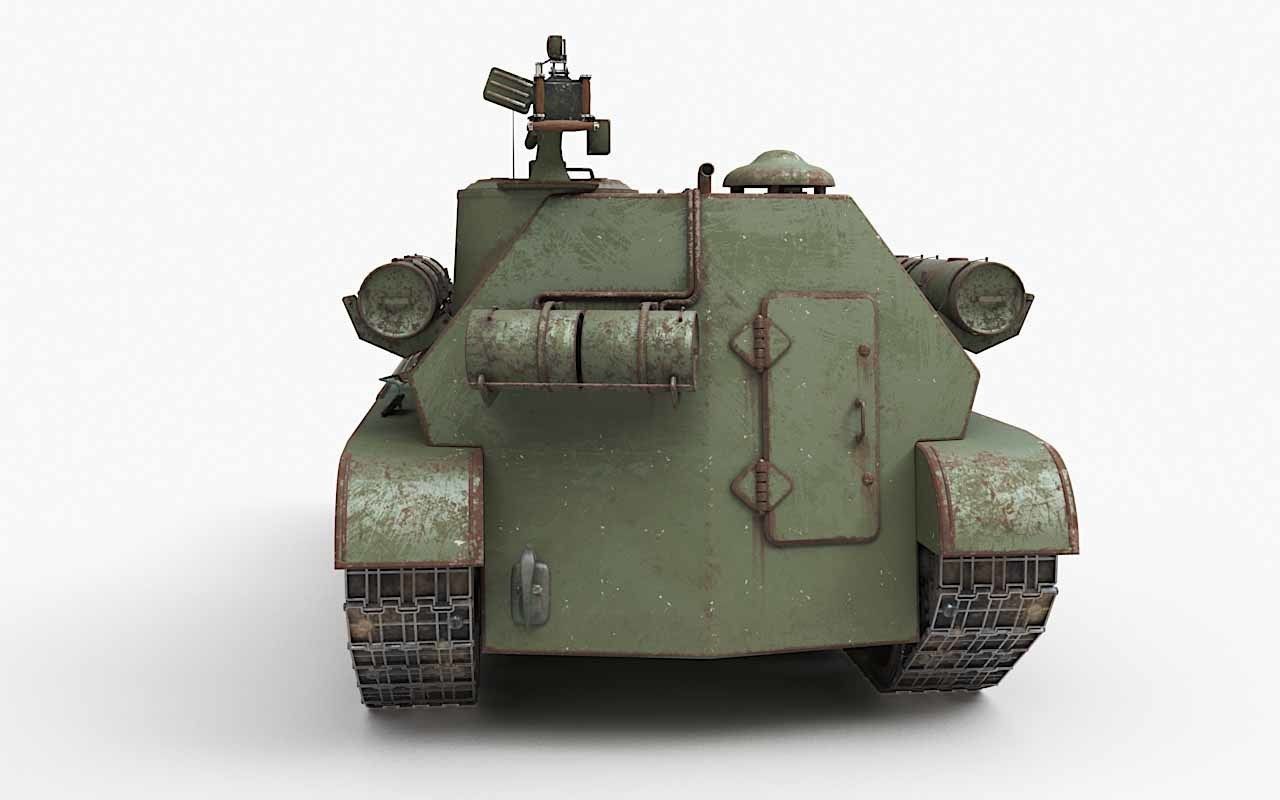 Tank Uralmash SU 101 Corona 3D model_66