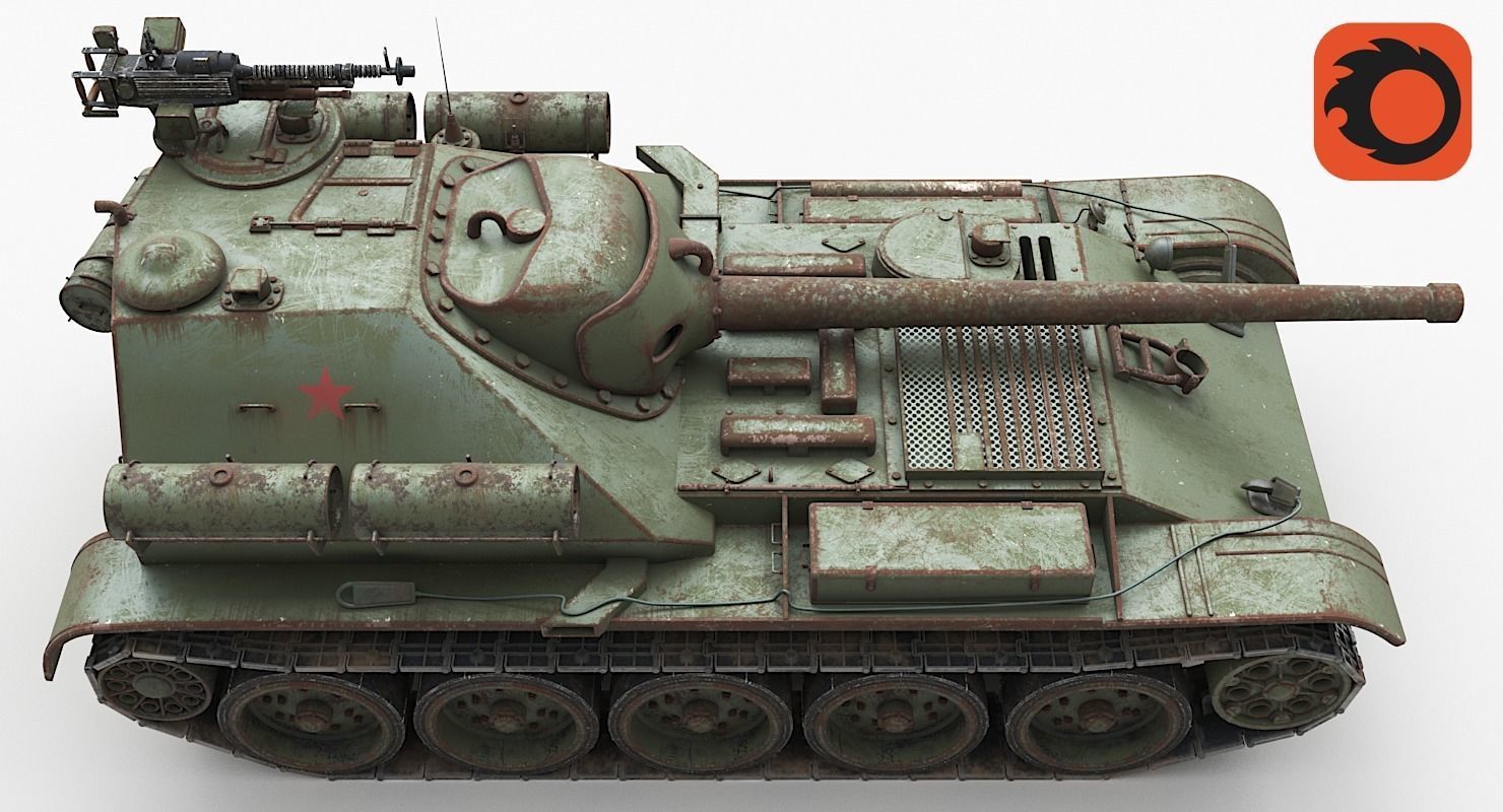 Tank Uralmash SU 101 Corona 3D model_9