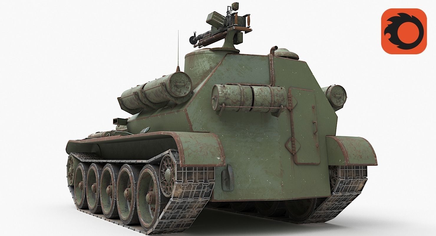 Tank Uralmash SU 101 Corona 3D model_6