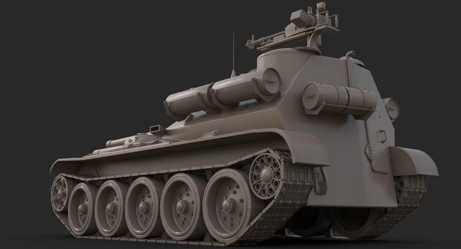 Tank Uralmash SU 101 Corona 3D model_31