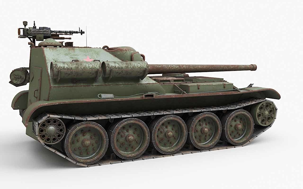 Tank Uralmash SU 101 Corona 3D model_59