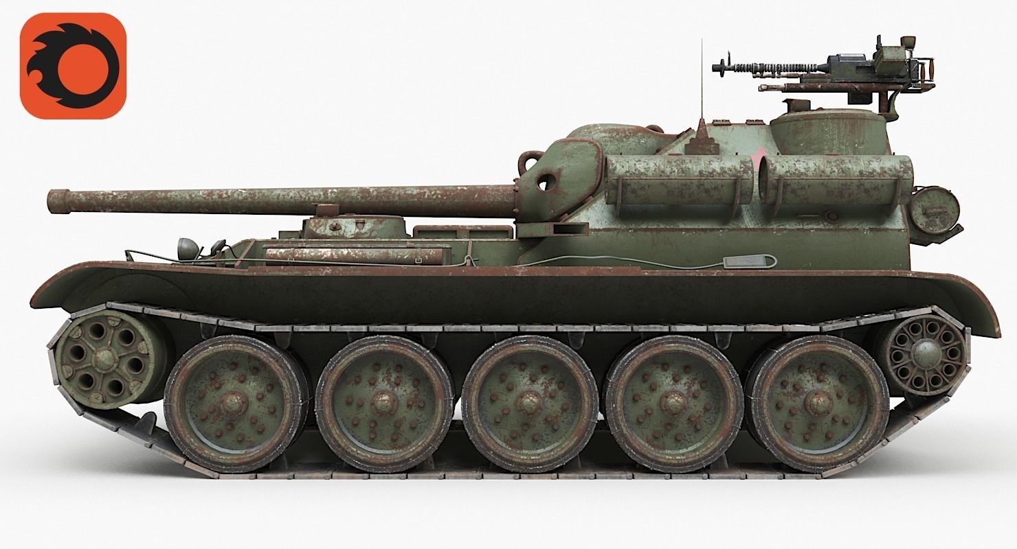 Tank Uralmash SU 101 Corona 3D model_3