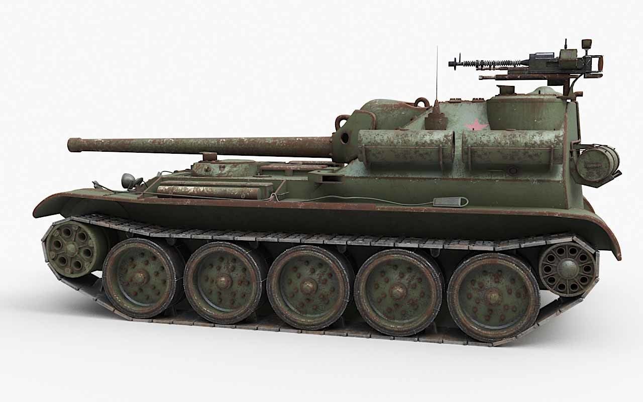 Tank Uralmash SU 101 Corona 3D model_73