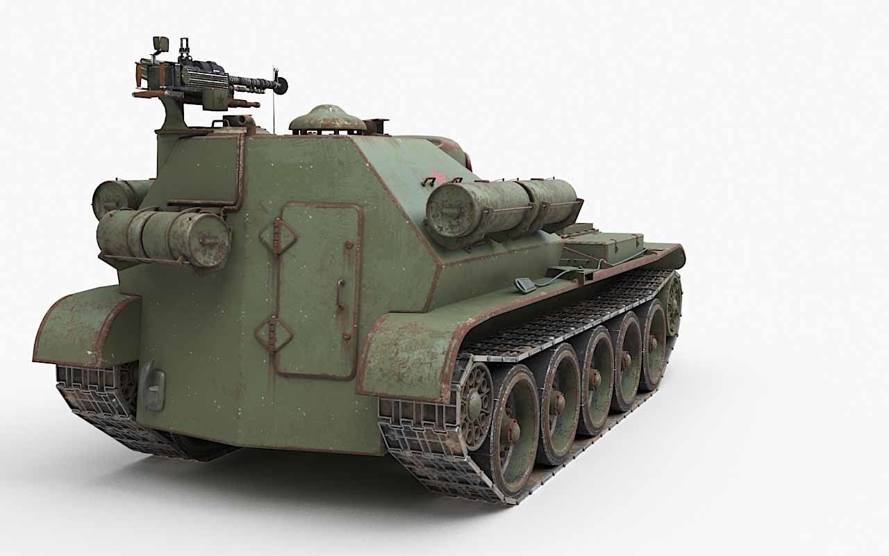Tank Uralmash SU 101 Corona 3D model_63