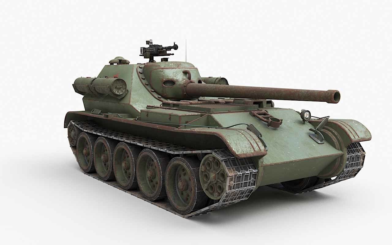 Tank Uralmash SU 101 Corona 3D model_51