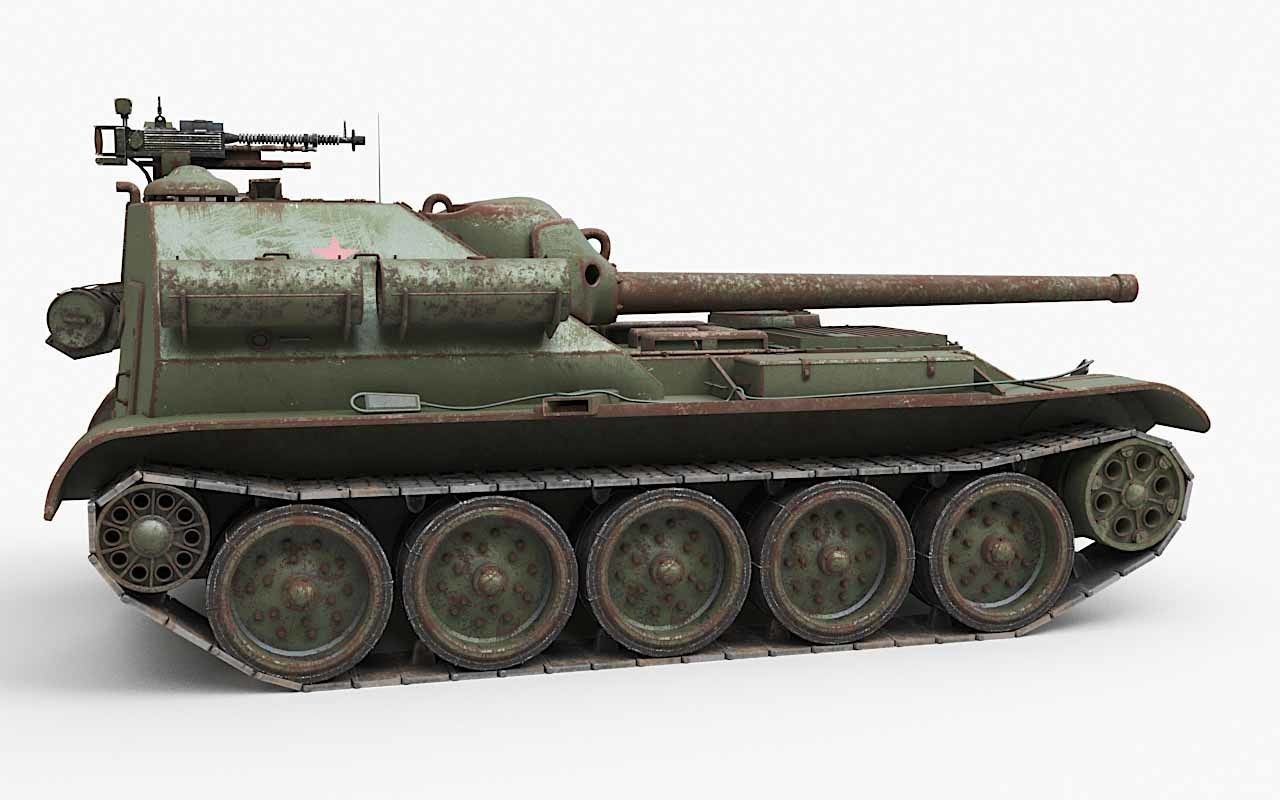 Tank Uralmash SU 101 Corona 3D model_58