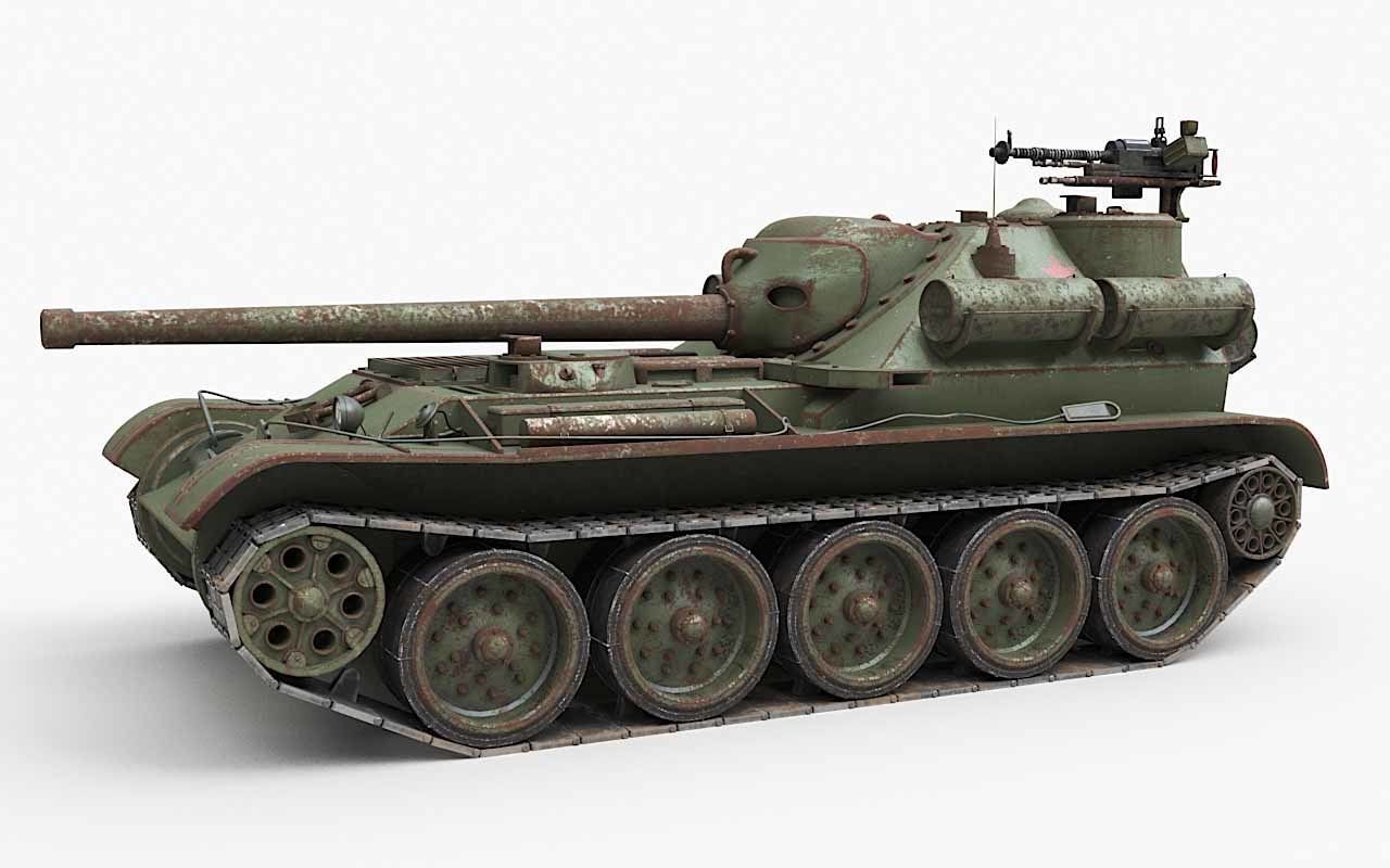 Tank Uralmash SU 101 Corona 3D model_77