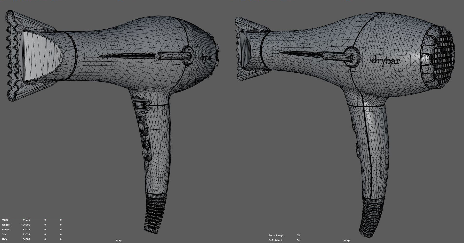 Hair Dryer Drybar 3D model_1